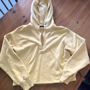 Abercrombie & Fitch Yellow Zip-Up Hoodie